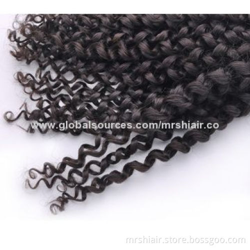 14-inch Peruvian virgin hair kinky curl weave
